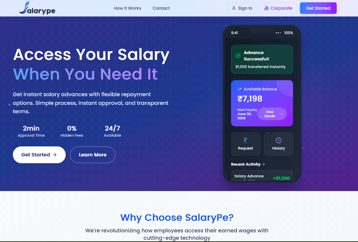 SaaS landing page 1